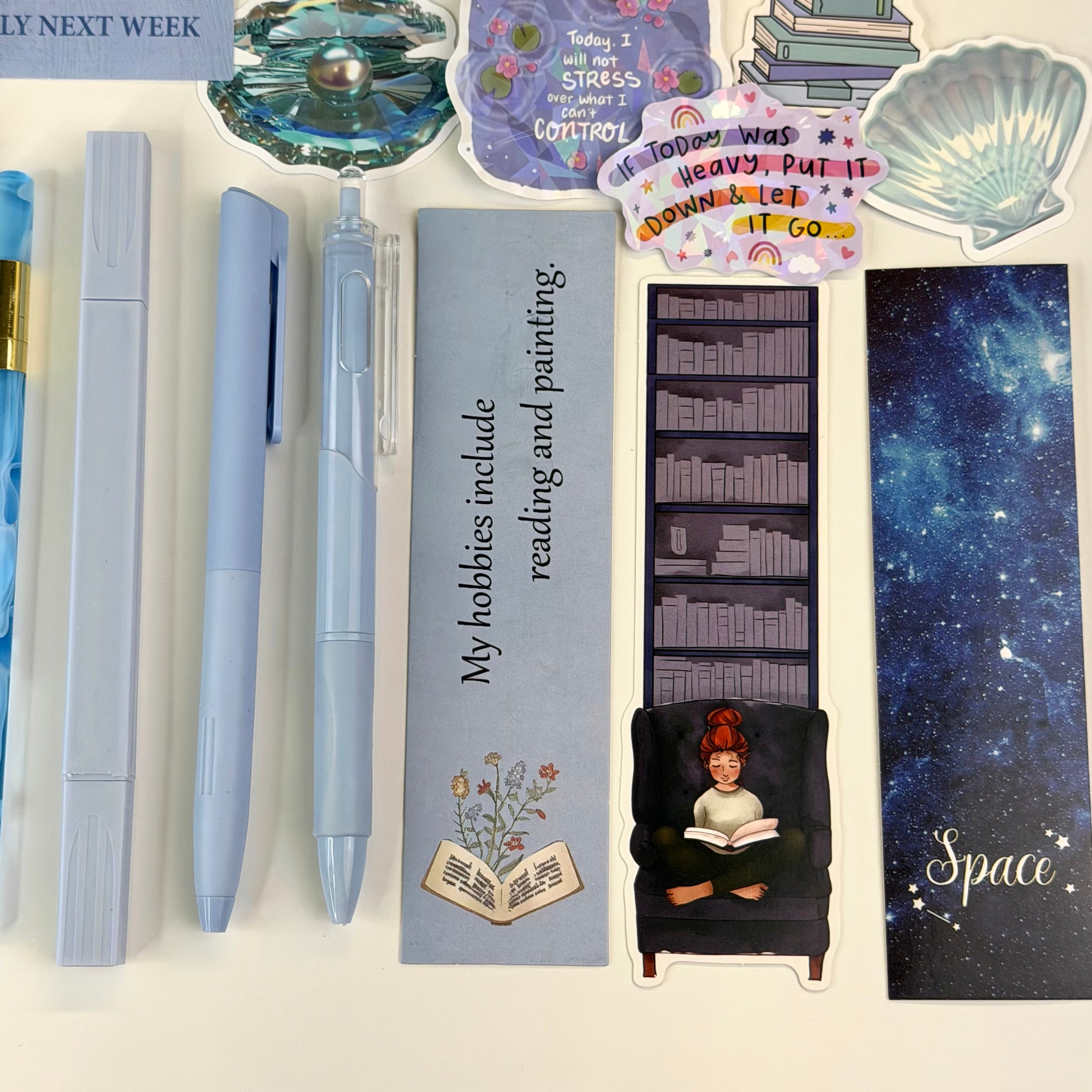 🌌 Midnight Blue Aesthetic Stationery Set