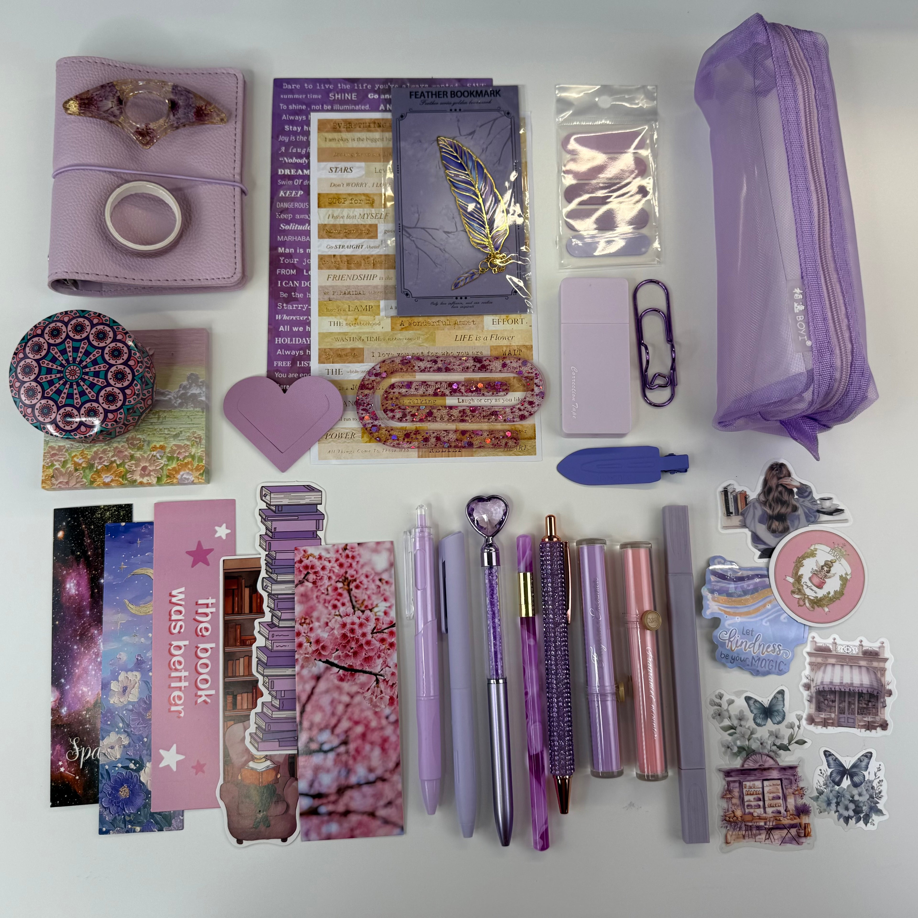 💕 Mini Violet Planner & Stationery Bundle