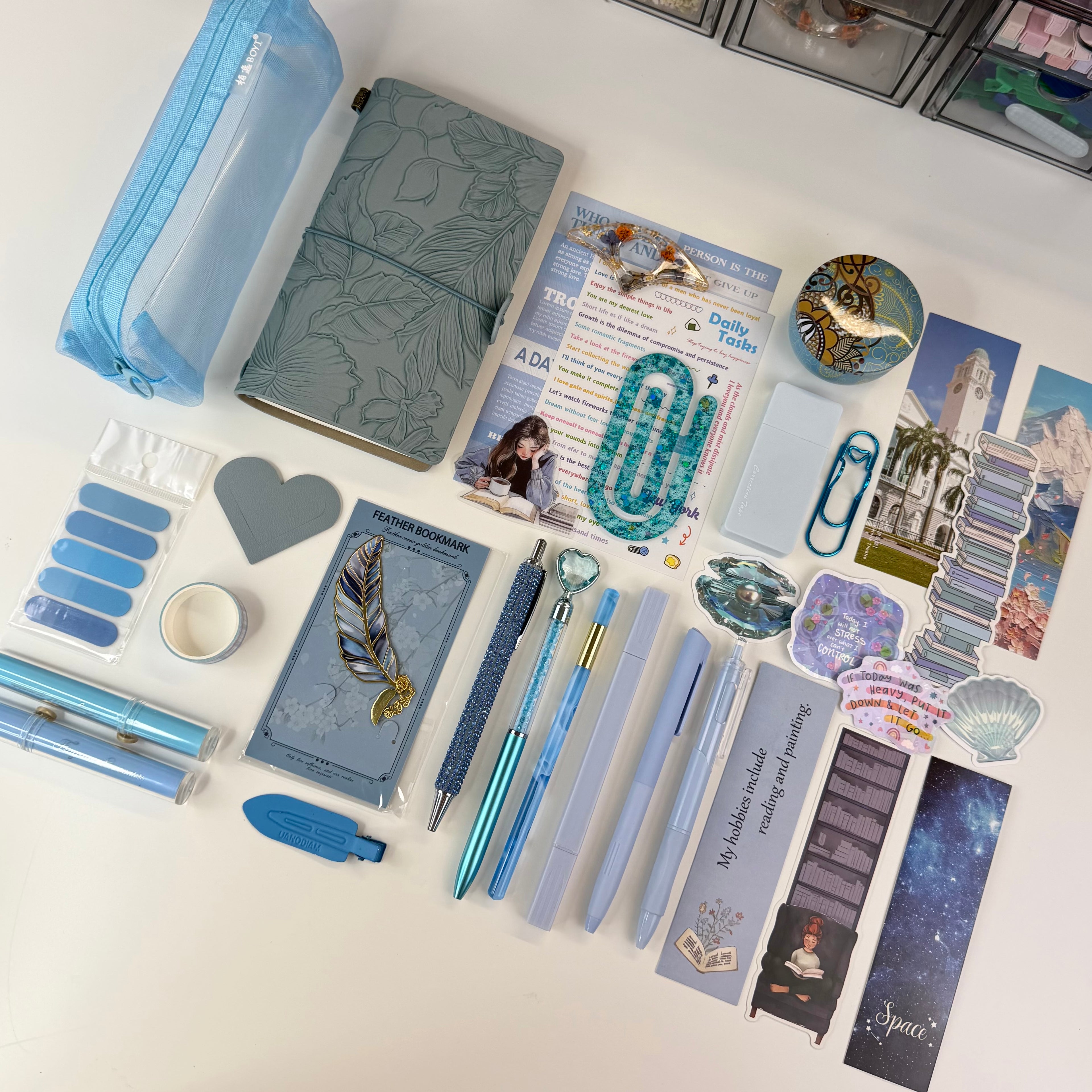 💎 Vintage Blue Creative Bundle