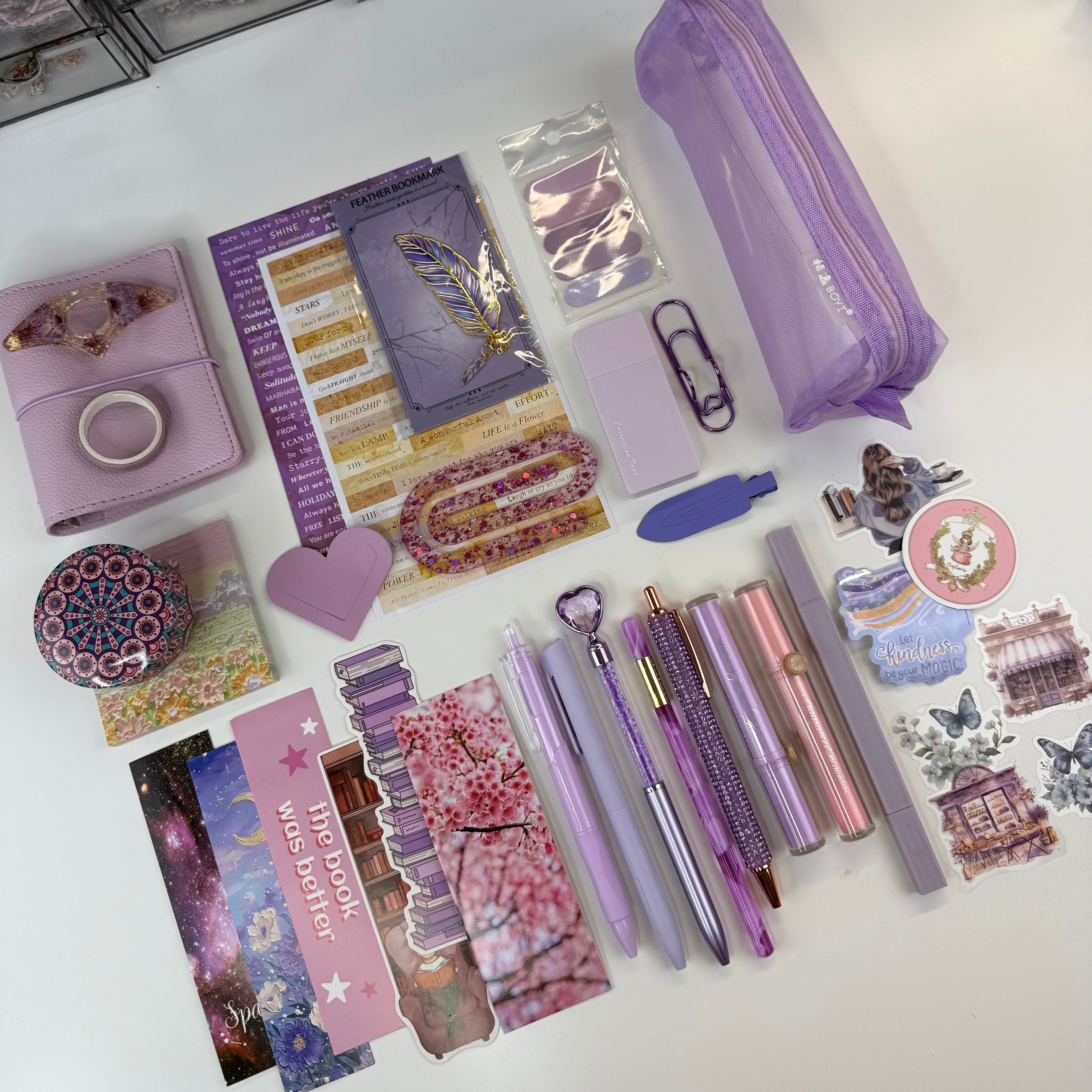 💕 Mini Violet Planner & Stationery Bundle