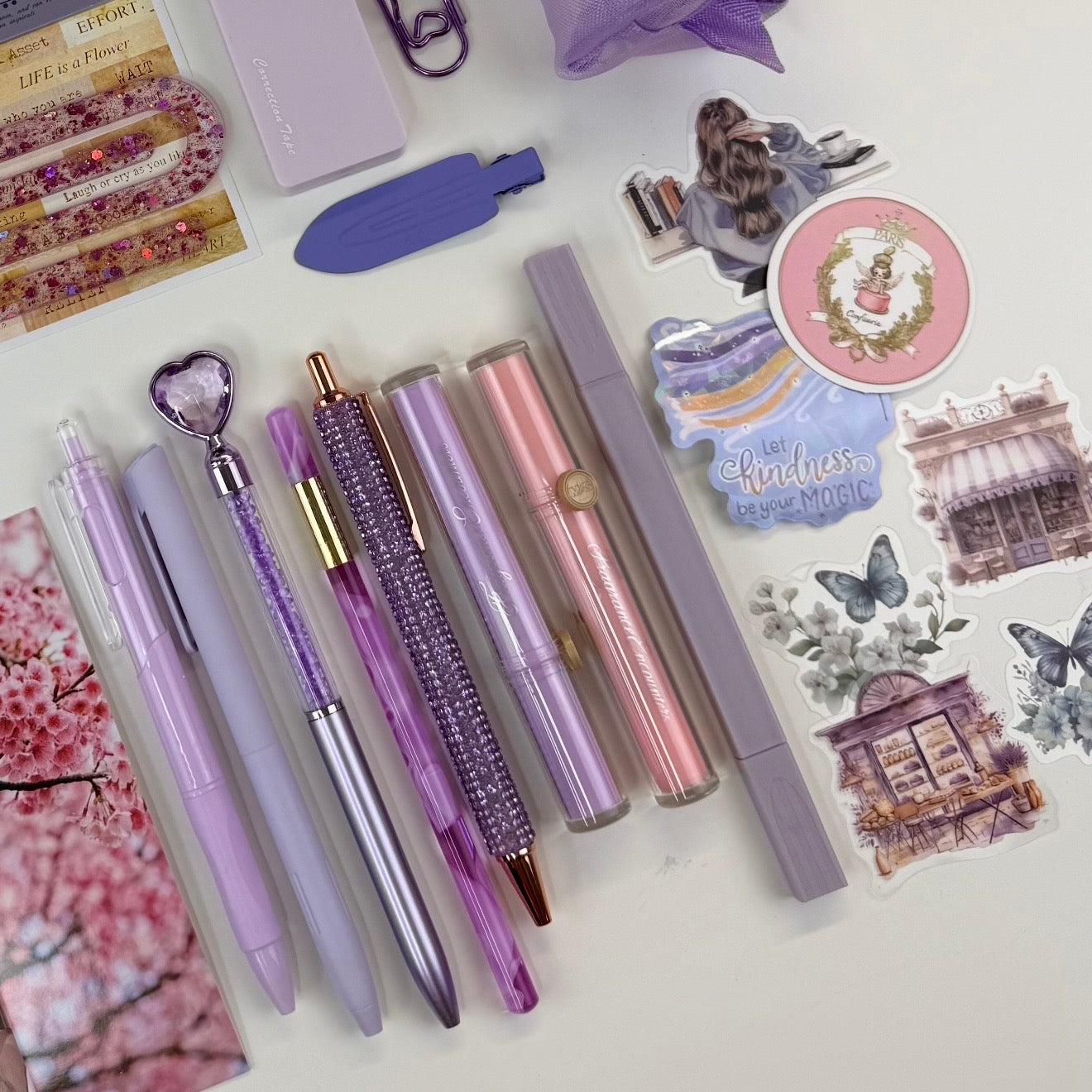 💕 Mini Violet Planner & Stationery Bundle