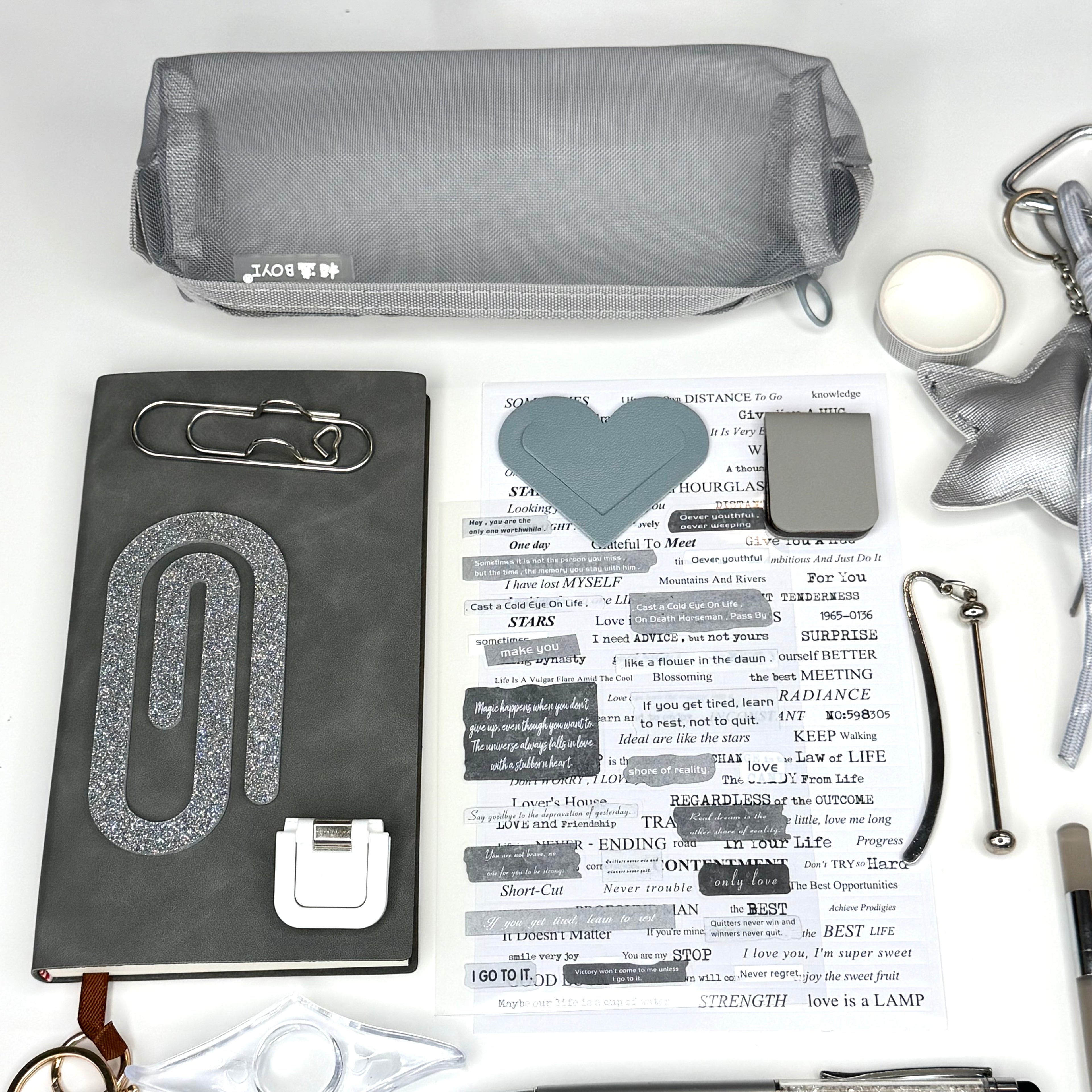 Gray Aesthetic Reading & Journaling Gift Box