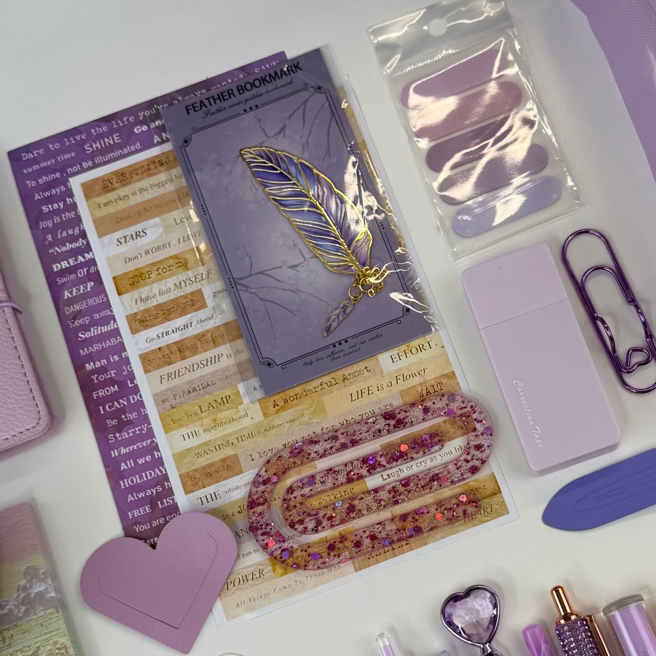 💕 Mini Violet Planner & Stationery Bundle