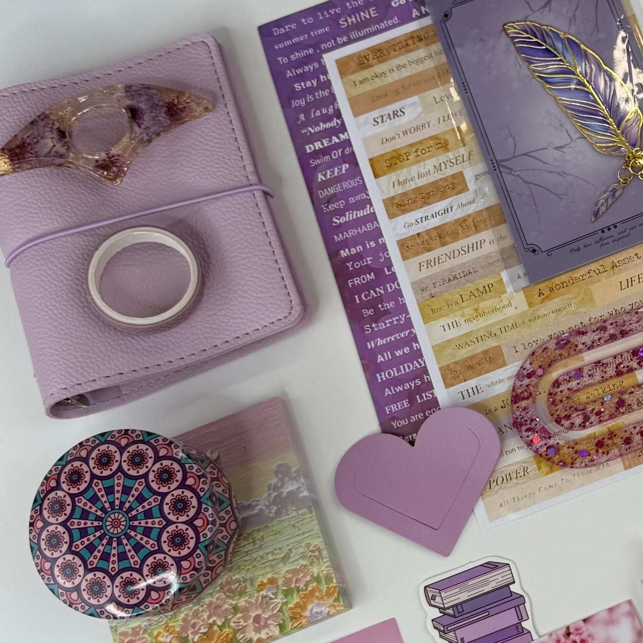 💕 Mini Violet Planner & Stationery Bundle