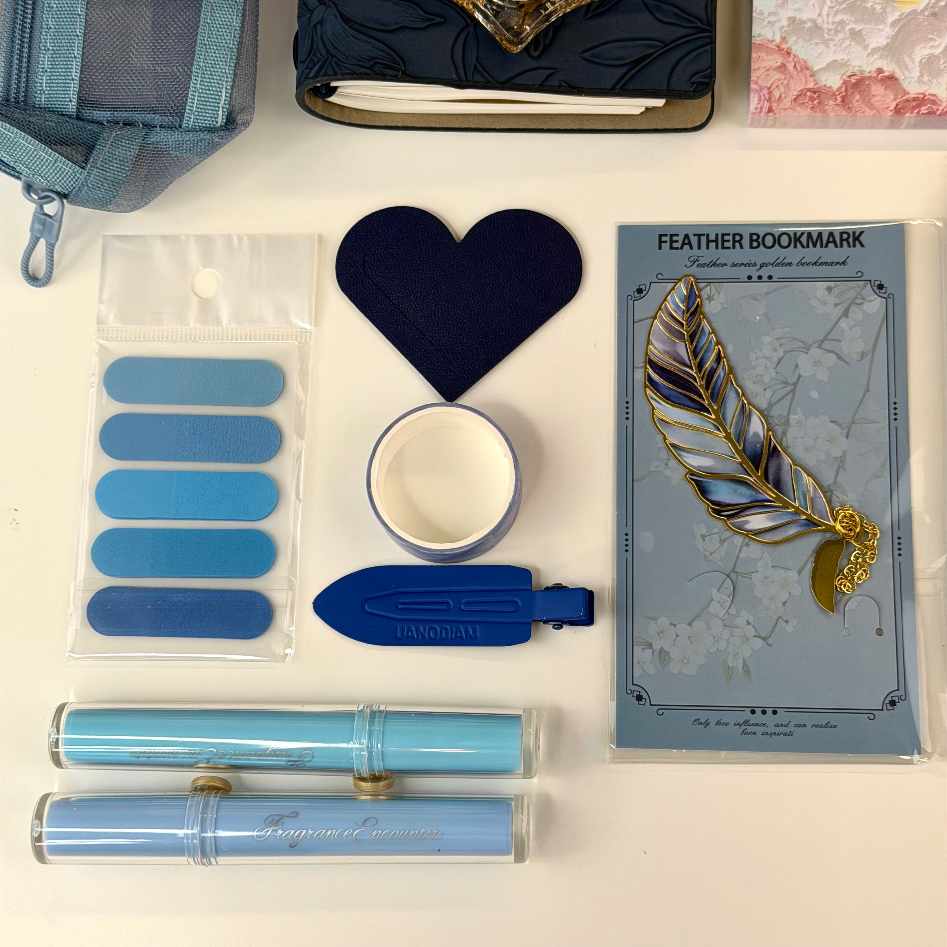 🌌 Midnight Blue Aesthetic Stationery Set